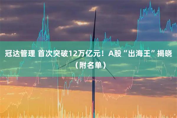 冠达管理 首次突破12万亿元！A股“出海王”揭晓（附名单）